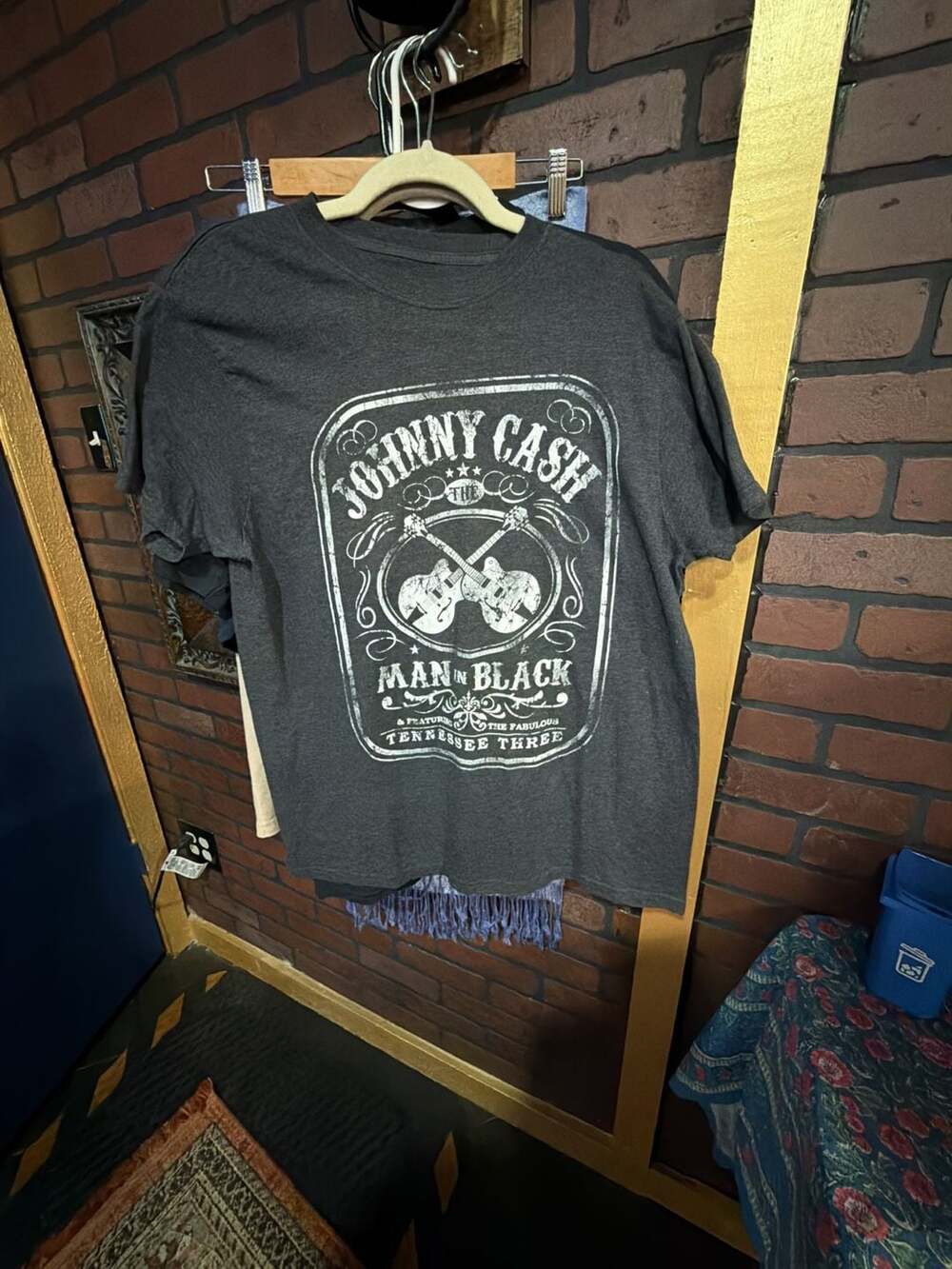 Johnny Cash The Man In Black & The Fabulous Tennessee Three Graphic T-Shirt